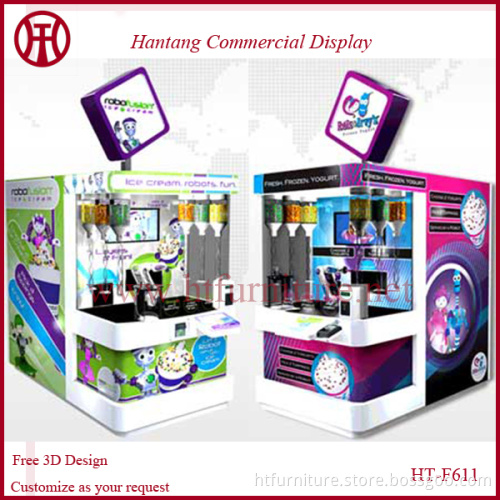 Hot selling mall ice cream vending machine kiosk